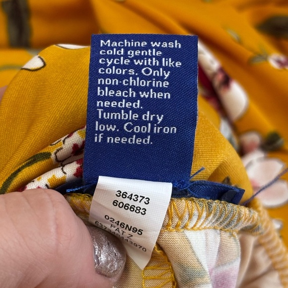 Apt. 9 Yellow Floral Midi Skirt - Picture 6 of 6